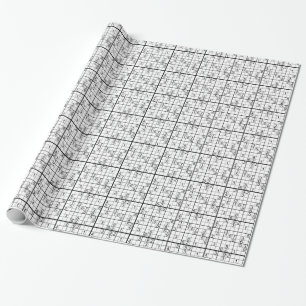 Sudoku Wrapping Paper - Open a Gift, Do a Sudoku