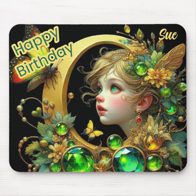 SUE ~ Green Eyed Fairy ~ Mousepad (Front)