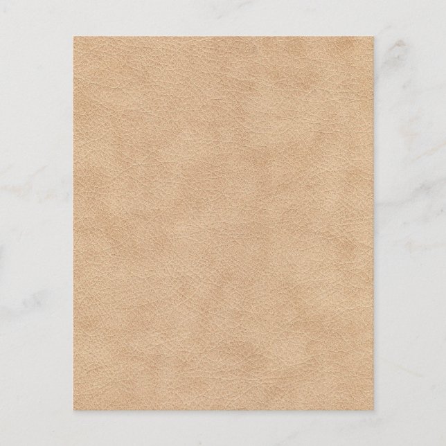 Suede Leather Texture Scrapbook Paper - Tan (Front)