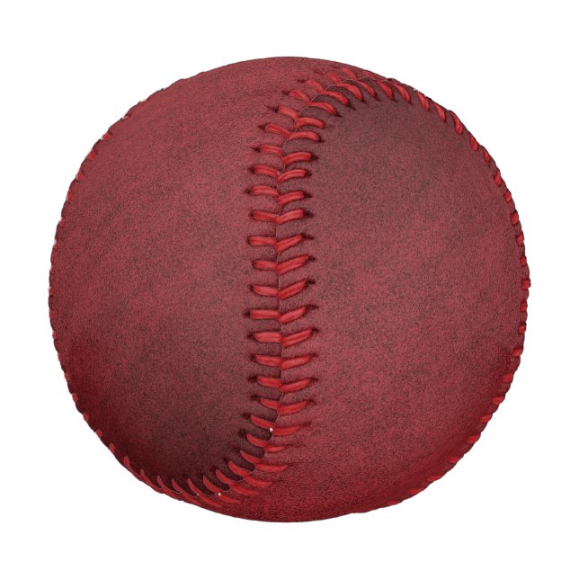 Suede look red burgundy brushed fabric baseball (Angled)