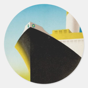 Suede via Londres Classic Round Sticker