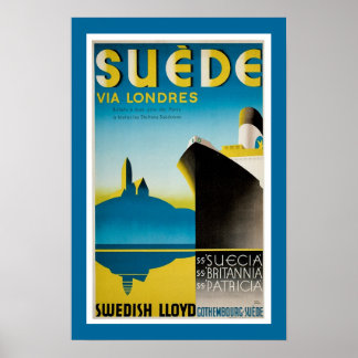 Suede via Londres Poster