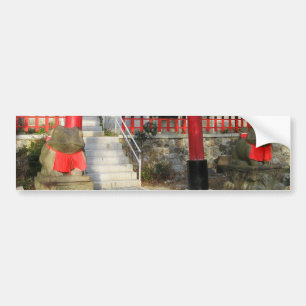 Suehiro Ogami Shrine (Fortune Frog Shrine) Bumper Sticker