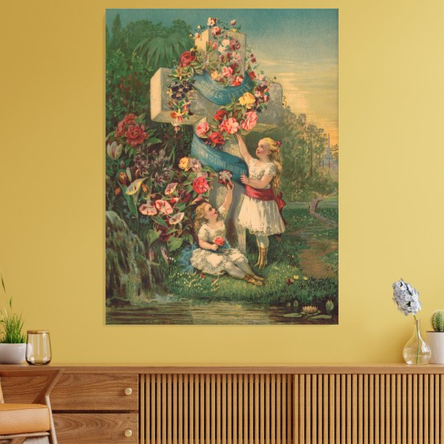 Suffer little children to come unto me  canvas print (Insitu(LivingRoom))