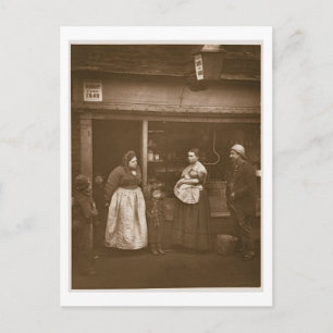 Sufferers from the Flood, from 'Street Life in Lon Postcard