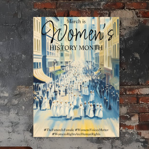 Suffergette Women's History Month Poster