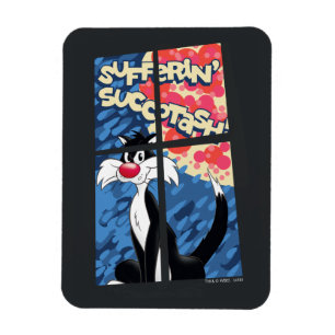 "Sufferin' Succotash" SYLVESTER™ Behind Window Magnet