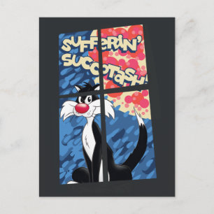 "Sufferin' Succotash" SYLVESTER™ Behind Window Postcard