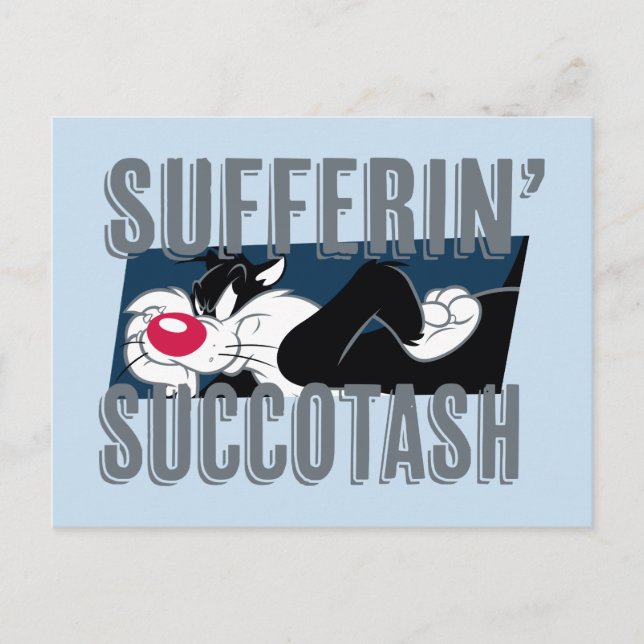 Sufferin' Succotash SYLVESTER™ Cut-Out Postcard (Front)