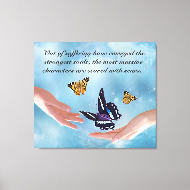 Suffering by Kahlil Gibran Canvas Print (Front)