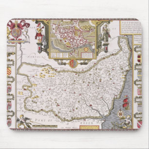 Suffolk and the situation of Ipswich Mouse Mat
