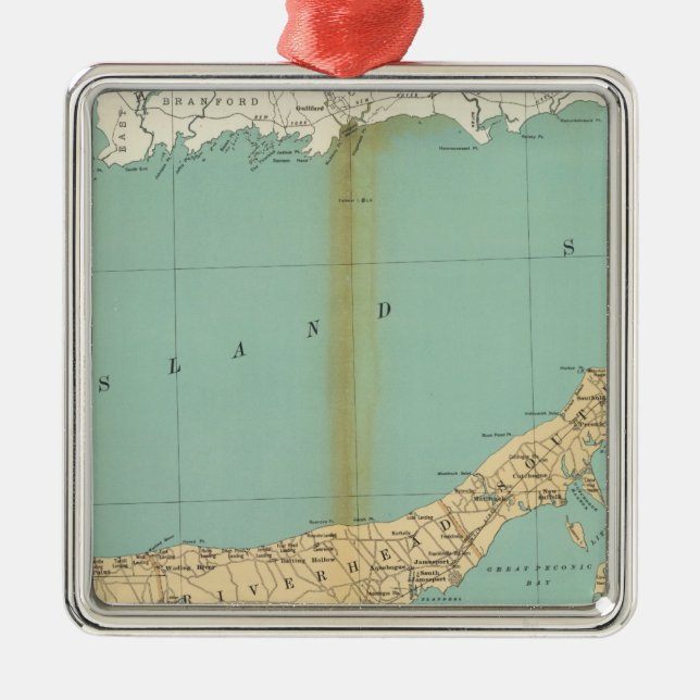 Suffolk County Metal Tree Decoration (Front)