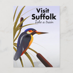 Suffolk England Vintage Travel Art Postcard