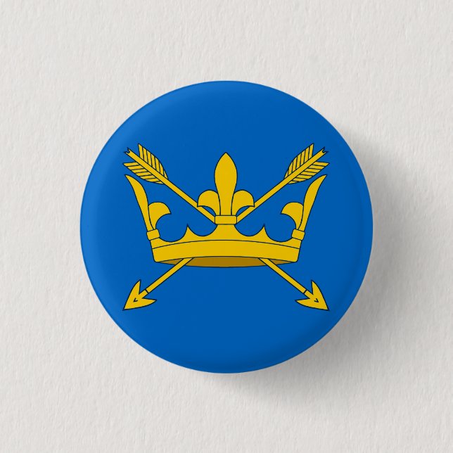 Suffolk Flag 3 Cm Round Badge (Front)