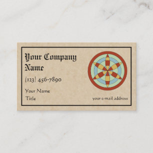 Suffolk Hexafoil (Daisy Wheel) Witch Mark Business Card