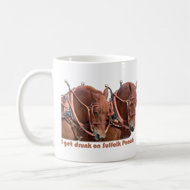 Suffolk Punch Draught   Horse Coffee Mug (Left)