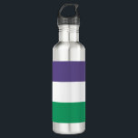 Suffragette Flag 710 Ml Water Bottle<br><div class="desc">This design features the flag of the suffragette movement, which in the 20th century fought for the right to vote in public elections, known as women's suffrage. The term "suffragette" was first coined to belittle the movement, but the women involved soon accepted and embraced the new name as a sign...</div>
