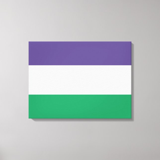 Suffragette Flag Canvas Print (Front)