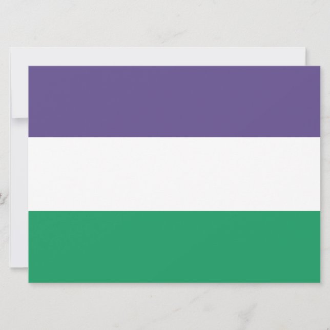 Suffragette Flag Card (Front)