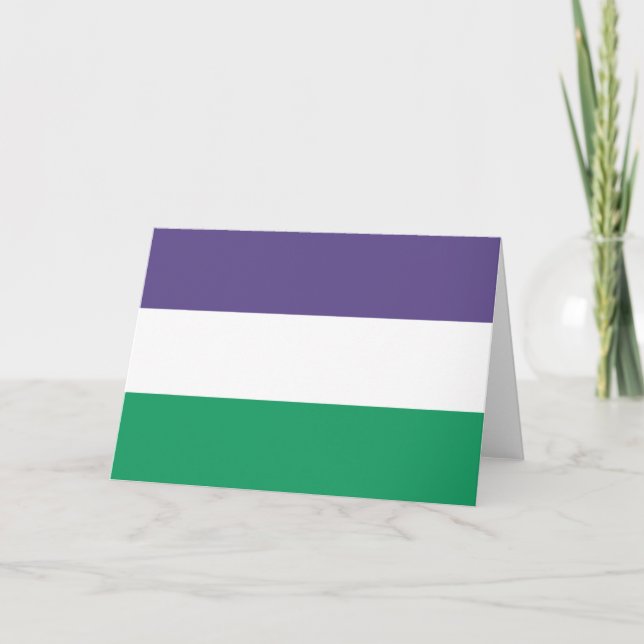 Suffragette Flag Card (Front)
