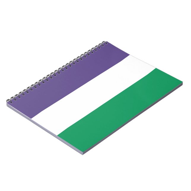 Suffragette Flag Notebook (Left Side)