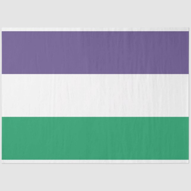 Suffragette Flag Tissue Paper (Front)