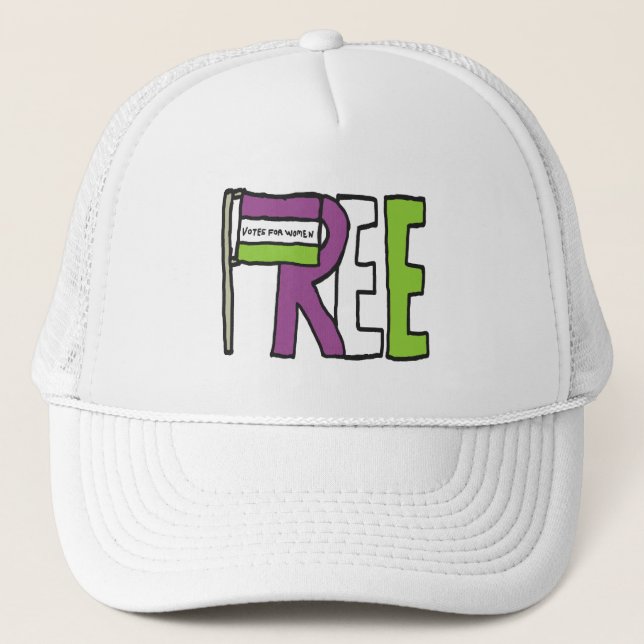 Suffragette Flag Trucker Hat (Front)