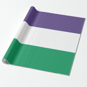 Suffragette Flag Wrapping Paper