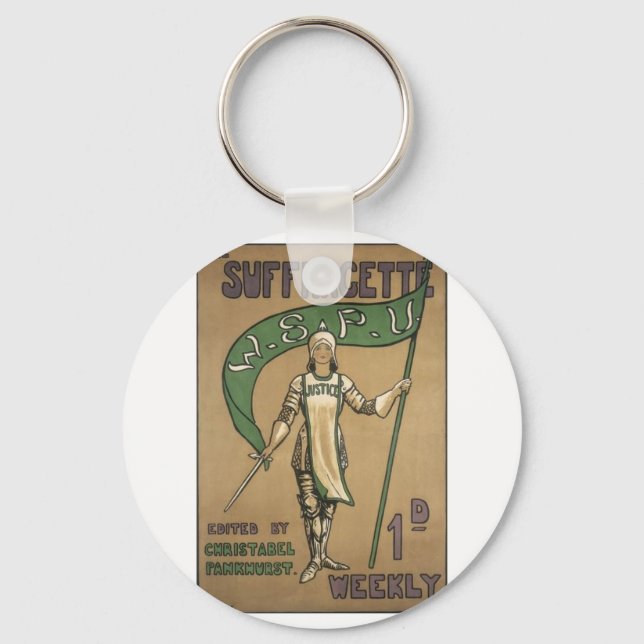 Suffragette Magazine Key Ring (Front)