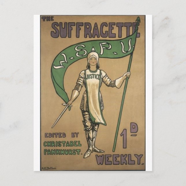 Suffragette Magazine Postcard (Front)