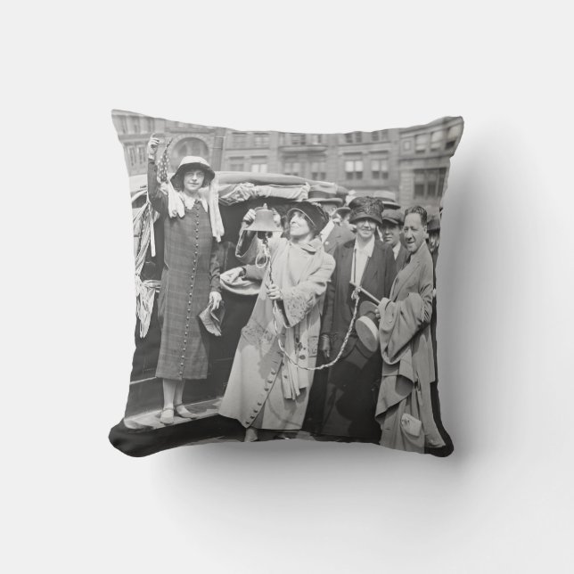 Suffragette Rosalie Jones 1924 Cushion (Front)