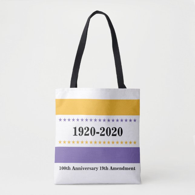 Suffragette Womens Right to Vote 100th Anniversary Tote Bag (Front)