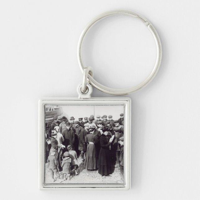 Suffragettes in Hastings, 1908 Key Ring (Front)