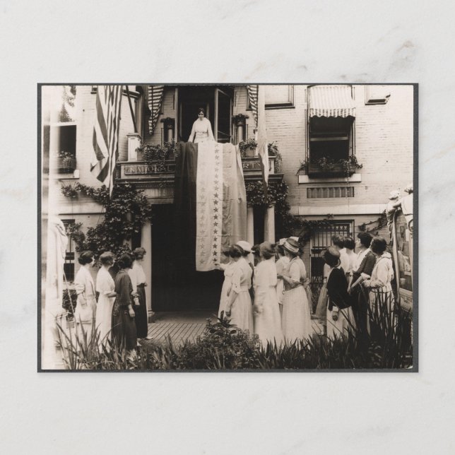 Suffragists Celebrate Ratification 19th Amendment Postcard (Front)