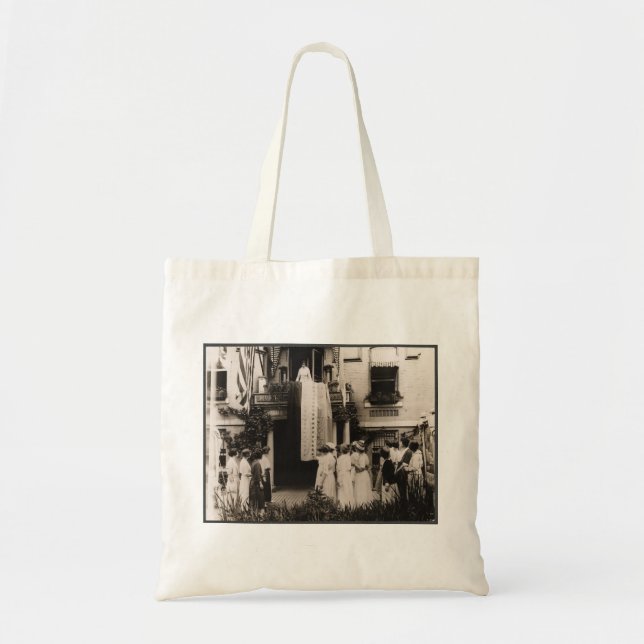 Suffragists Celebrate Ratification 19th Amendment Tote Bag (Front)