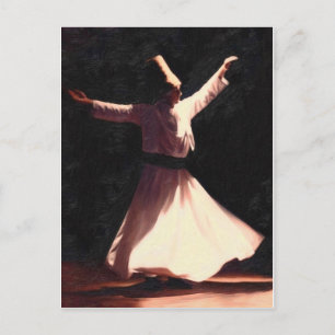 sufi boy dancing postcard