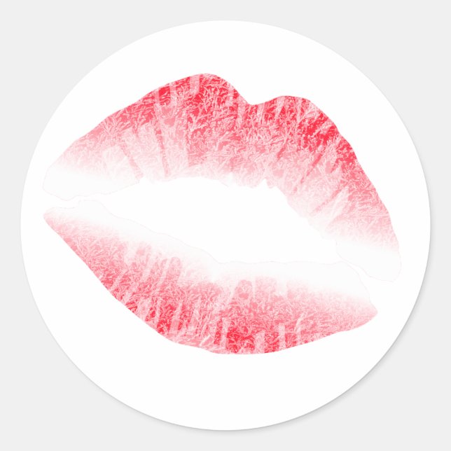 Sugah Lips Classic Round Sticker (Front)