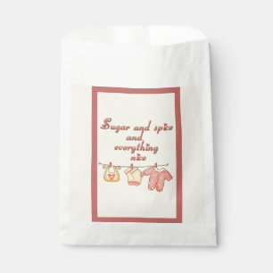 Sugar and Spice and Everything Nice Baby Shower Favour Bags