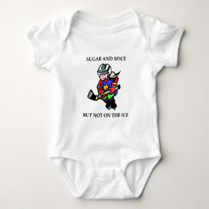 Sugar and Spice but Not on the Ice Baby Bodysuit