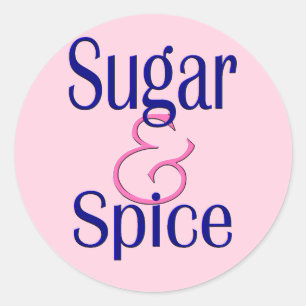 Sugar and Spice Classic Round Sticker