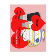 Sugar and Spice - Old Fashioned Valentine Card Art