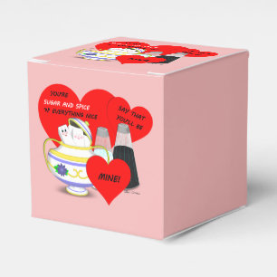 Sugar and Spice - Old Fashioned Valentine Card Art Favour Box
