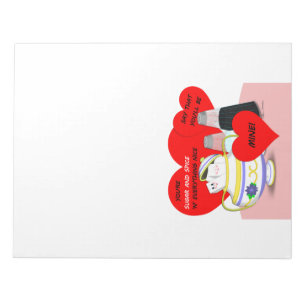 Sugar and Spice - Old Fashioned Valentine Card Art Notepad