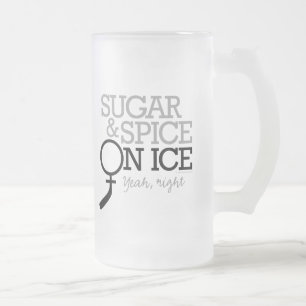 Sugar And Spice On Ice Frosted Glass Beer Mug