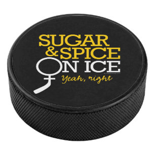 Sugar And Spice On Ice (hockey) Hockey Puck