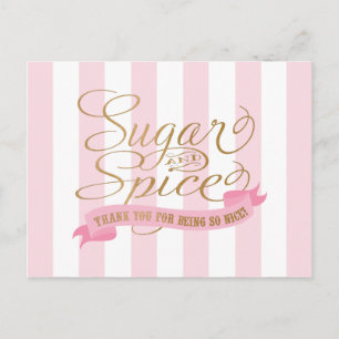 Sugar and Spice Themed Postcards