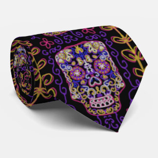 Sugar Art Skull Pattern Tie