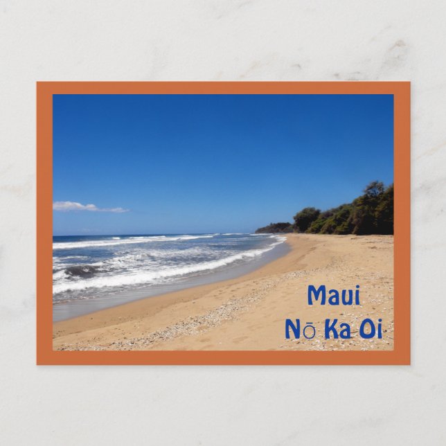 Sugar Beach, Kihei, Hawaii, Maui No Ka Oi Postcard (Front)