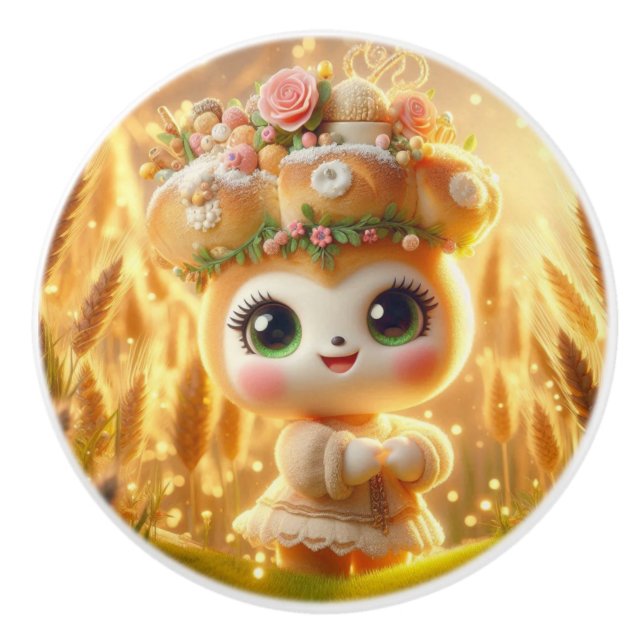 Sugar Bread II Ceramic Knob (Front)