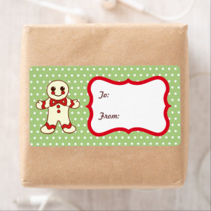 Sugar Christmas Cookie Gift Tag Labels